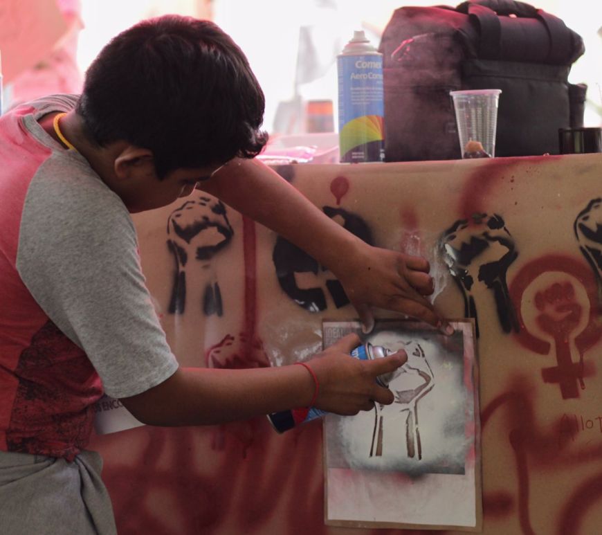 Taller infantil desde Ayotzinapa