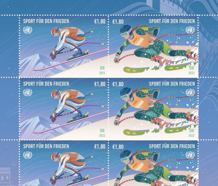 Sellos postales sobre Juegos Olímpicos de Invierno de Beijing 2022