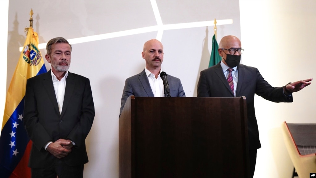 Dag Nylander, Jorge Rodríguez y Gerardo Blyde