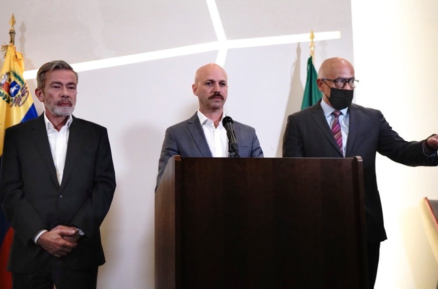 Dag Nylander, Jorge Rodríguez y Gerardo Blyde