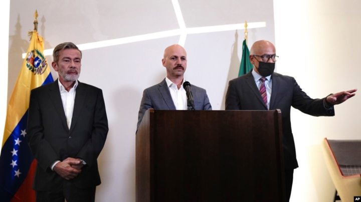 Dag Nylander, Jorge Rodríguez y Gerardo Blyde