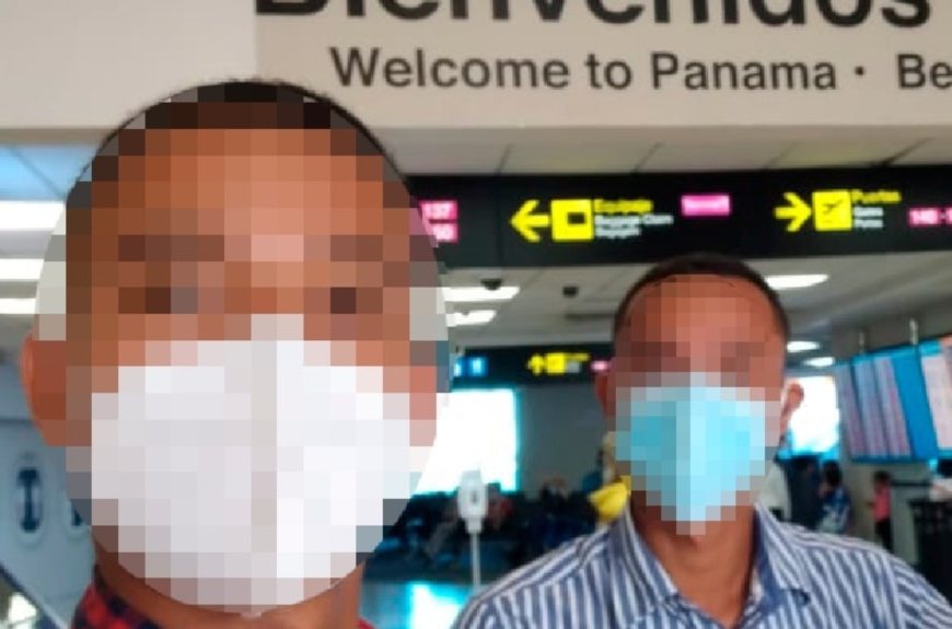 Ciudadano venezolano en aeropuerto