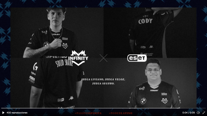 ESET patrocinador de Infinity