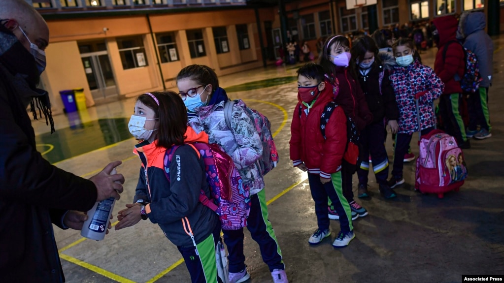 Niños al ingresar a la escuela