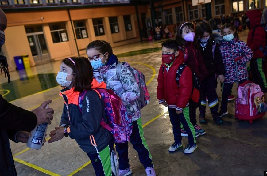 Niños al ingresar a la escuela