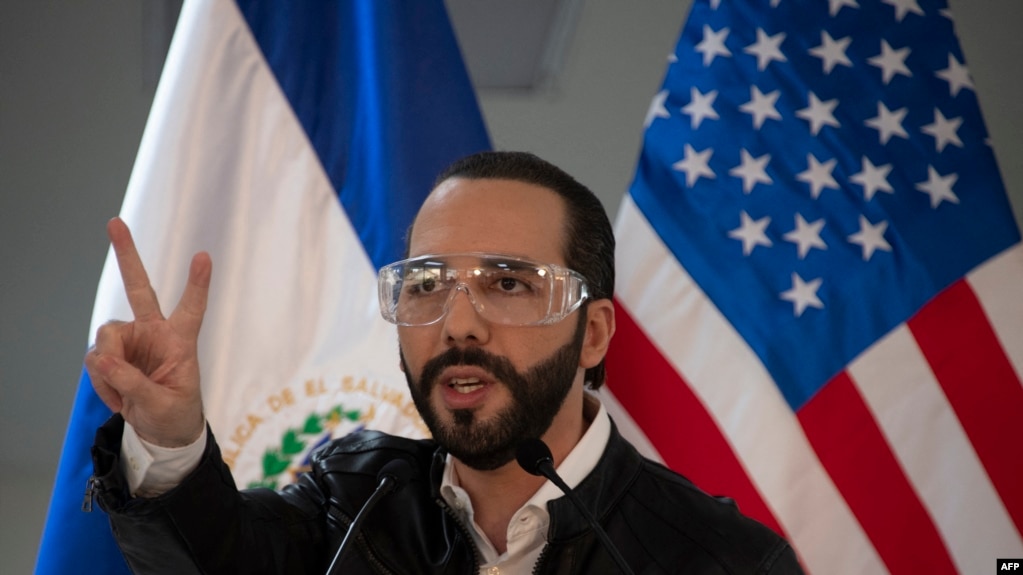 Nayib Bukele, en conferencia de prensa