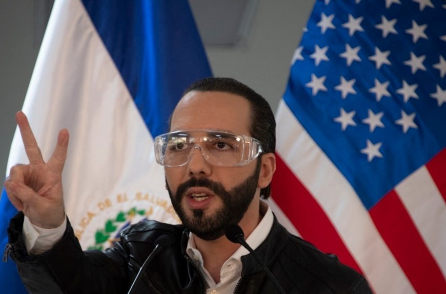 Nayib Bukele, en conferencia de prensa