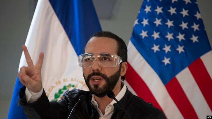 Nayib Bukele, en conferencia de prensa 