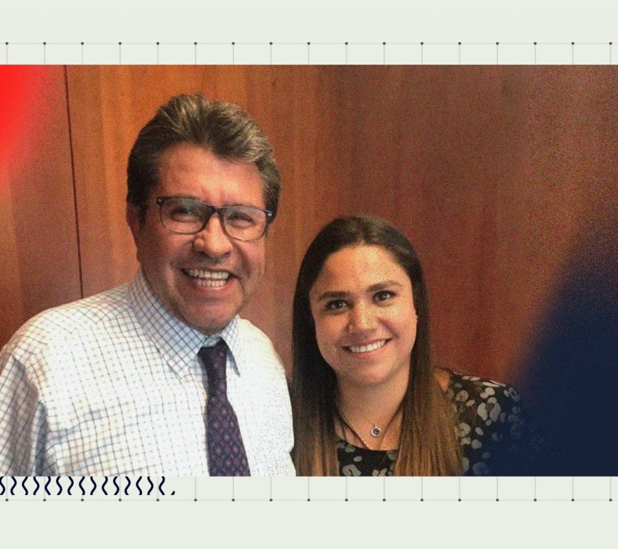 Ricardo Monreal y su hija