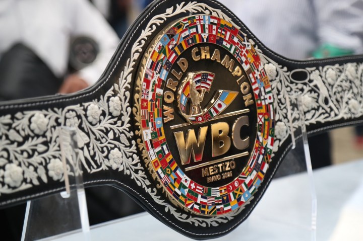 Cinturón de campeonato mundial de box