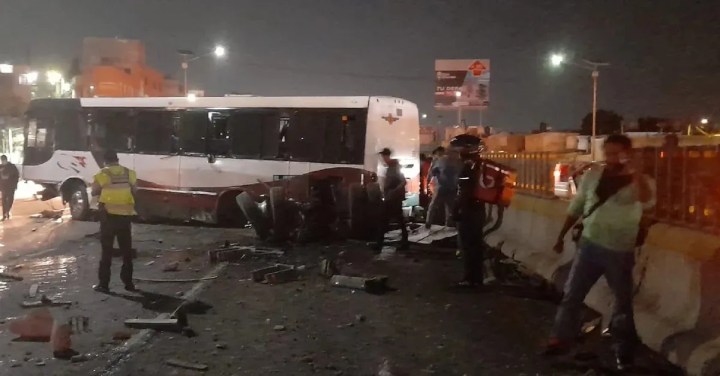 Accidente en la autopista México Pachuca