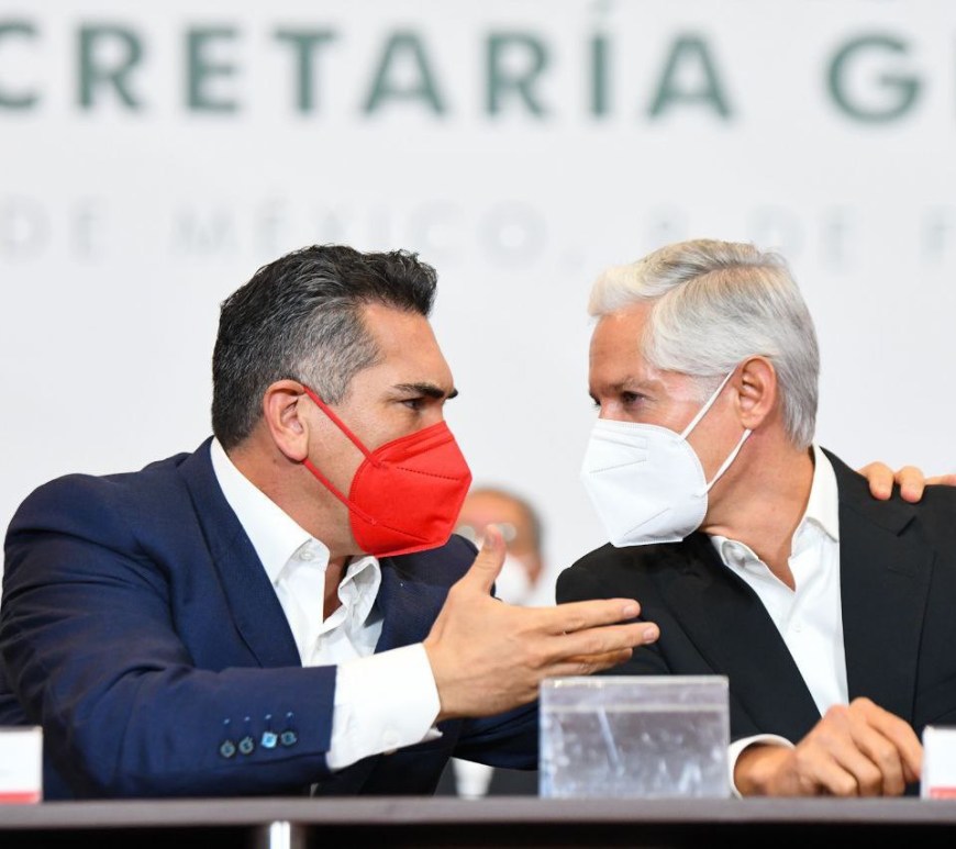 Alejandro Moreno y Alfredo del Mazo