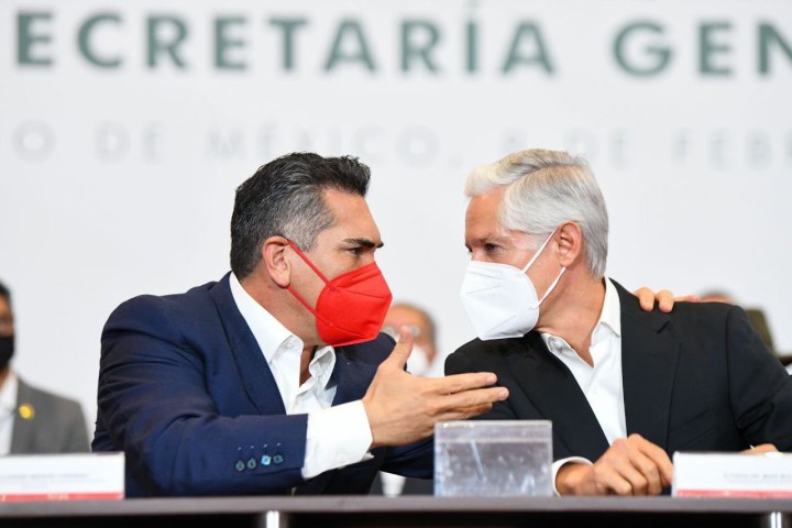 Alejandro Moreno y Alfredo del Mazo