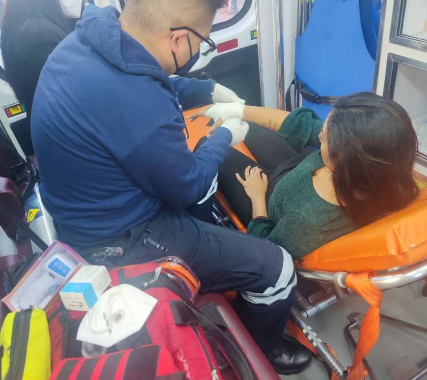 Atienden a Ana Villagrán tras agresión