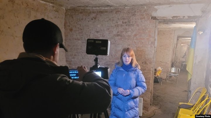 Natalia Lutsenko, de la cadena ucraniana ICTV