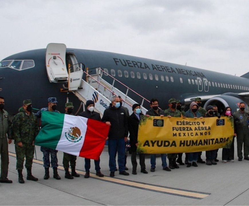 Mexicanos rescatados de Ucrania