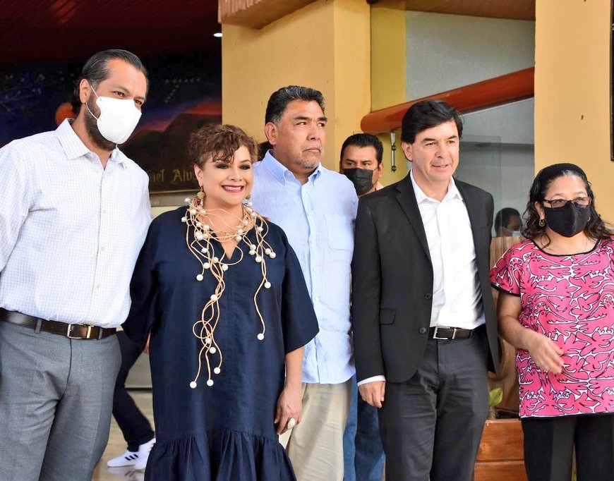 Clara Brugada y Jesús Ramírez