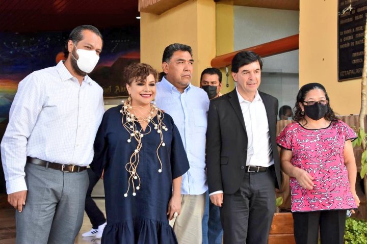 Clara Brugada y Jesús Ramírez