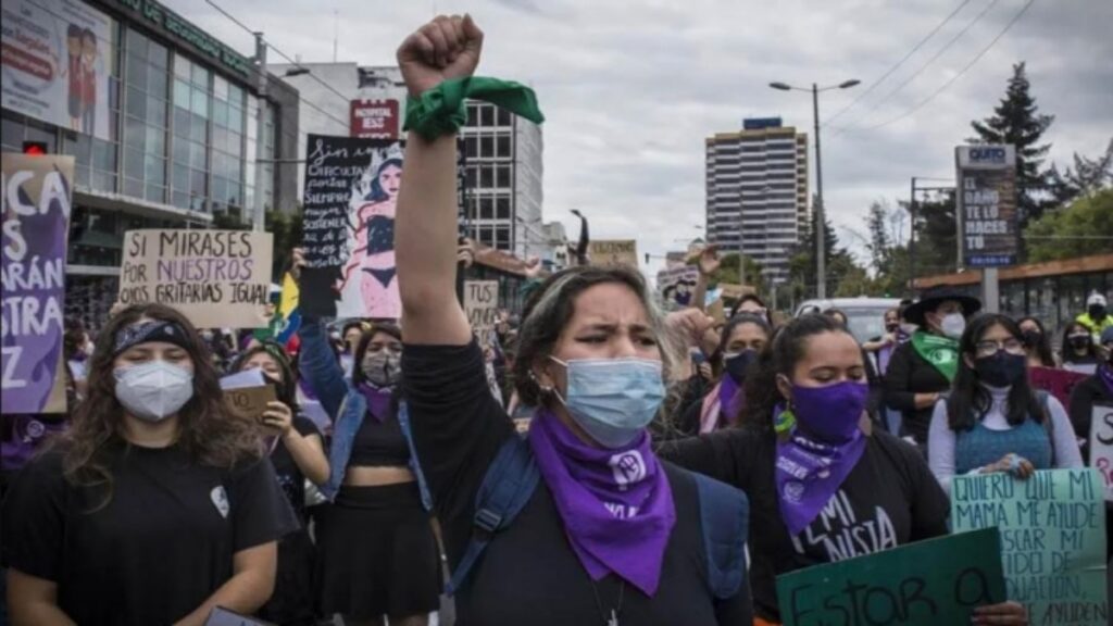 Mujeres en manifestación
