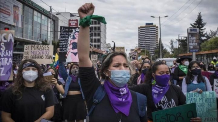 Mujeres en manifestación