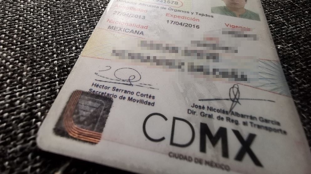 Licencia de manejo Cdmx