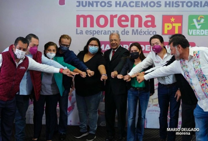 Líderes de la coalición Juntos Haremos Historia 