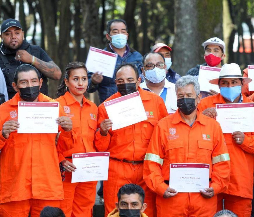 Trabajadores de limpia