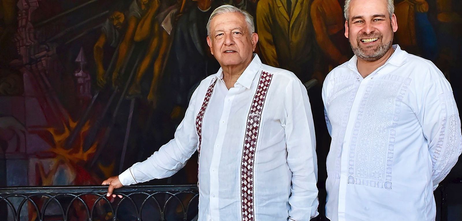 Andrés Manuel López Obrador y Alfredo Ramírez Bedolla