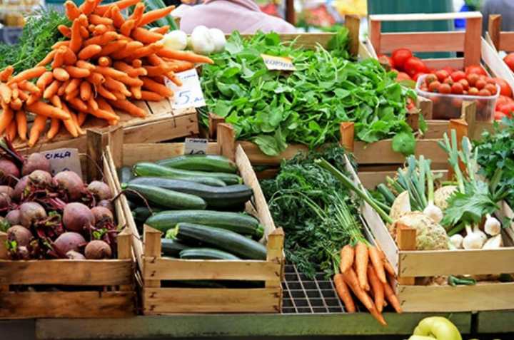 Verduras en mercado