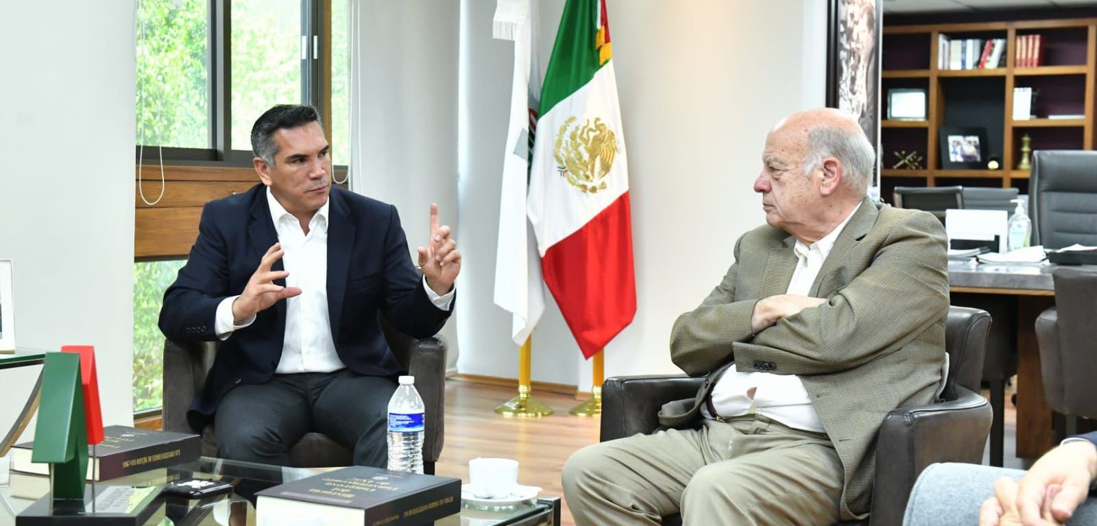 Alejandro Moreno y José Miguel Insulza