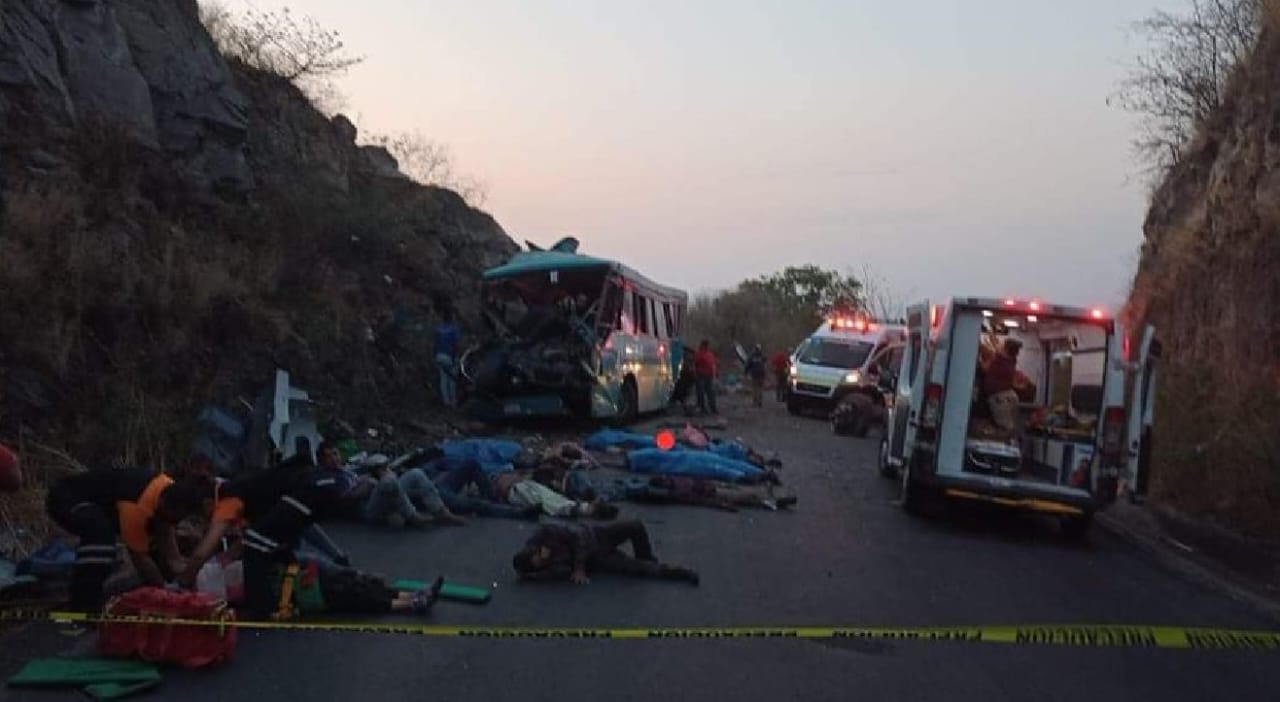 Accidente vial en Guadalajara