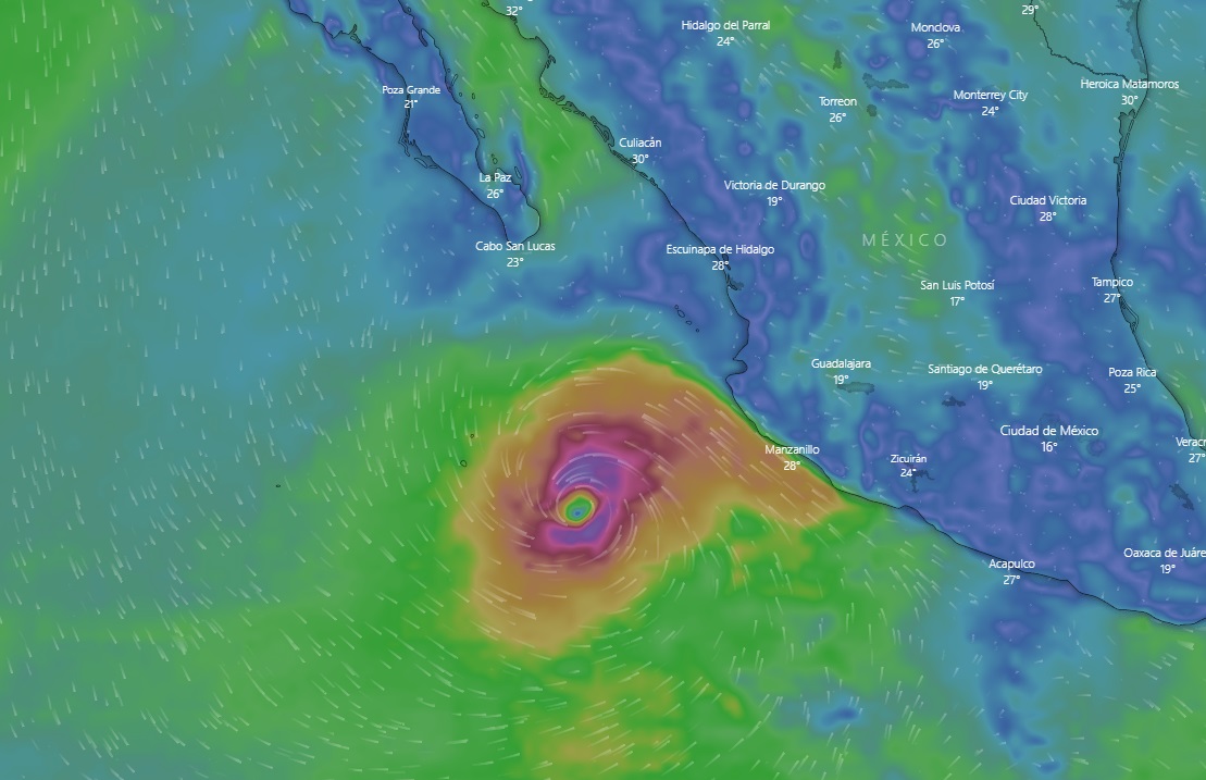 Huracán "Blas" provocará lluvias en el país