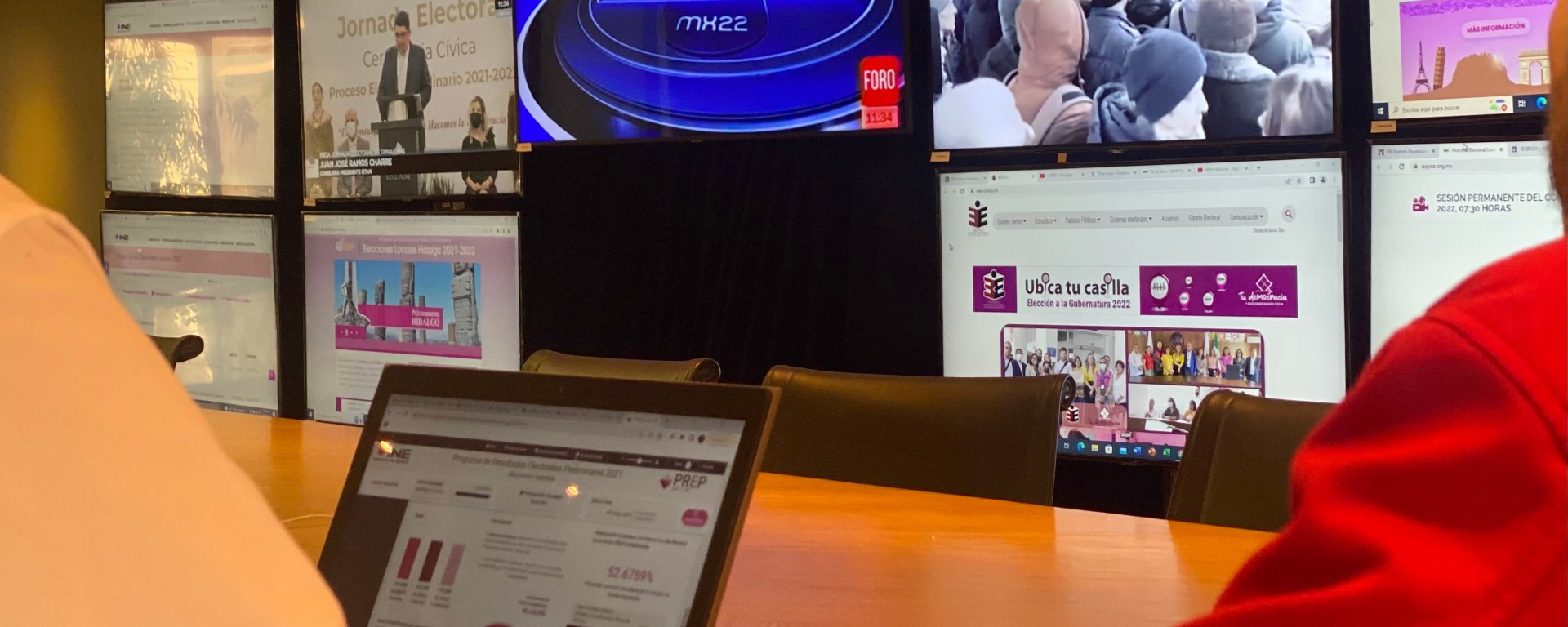 Monitores en el CEN del PRI