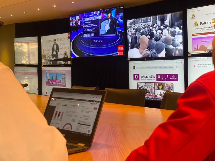 Monitores en el CEN del PRI