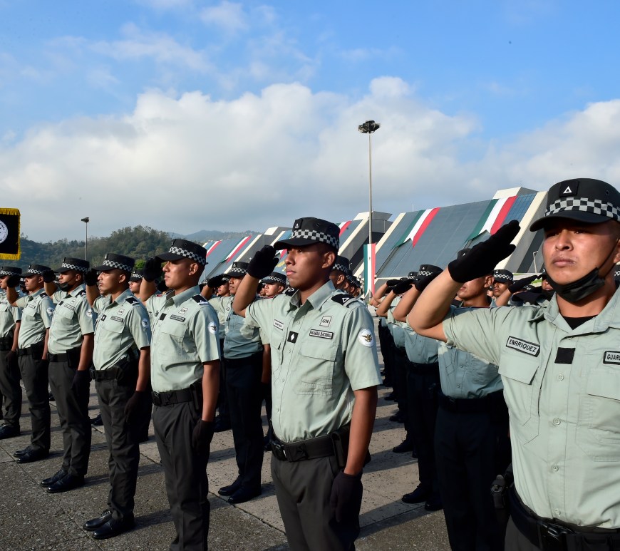 Efectivos de la Guardia Nacional