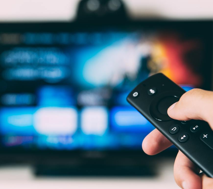 Televisión y control remoto