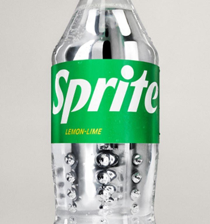 Botella transparente del refresco Sprite
