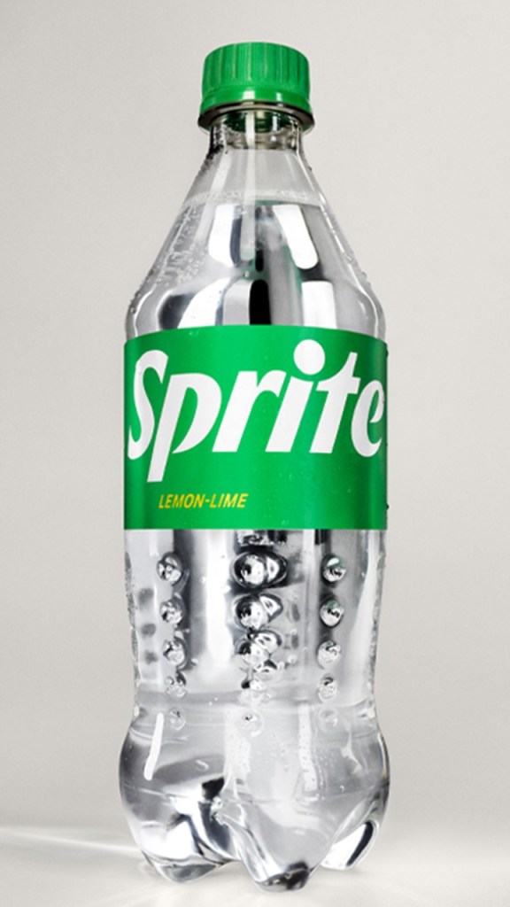 Botella transparente del refresco Sprite 