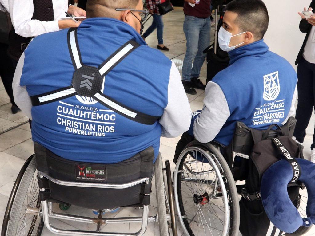 Deportistas paralímpicos de la Cuauhtémoc