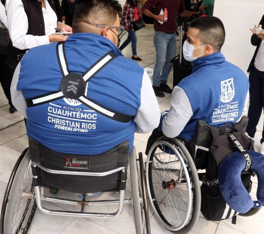 Deportistas paralímpicos de la Cuauhtémoc