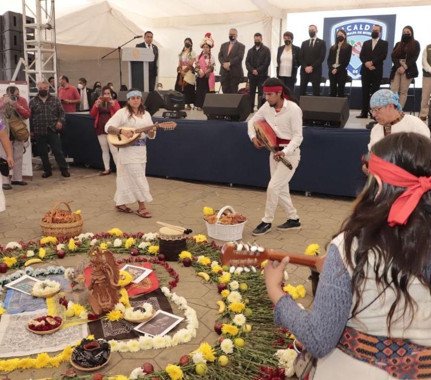 Ceremonia prehispánica en Cuajimalpa