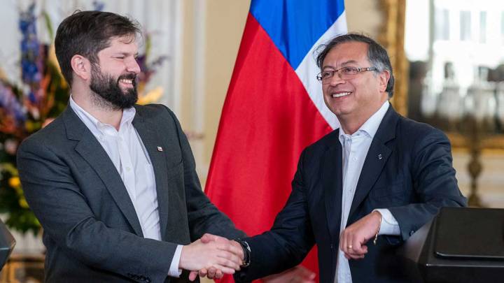 Gabriel Boric y Gustavo Petro 