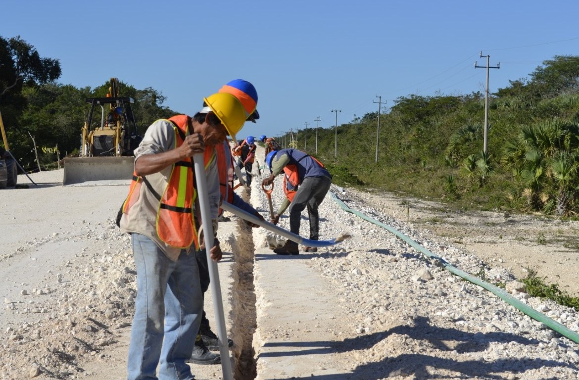 Trabajos en el Tren Maya