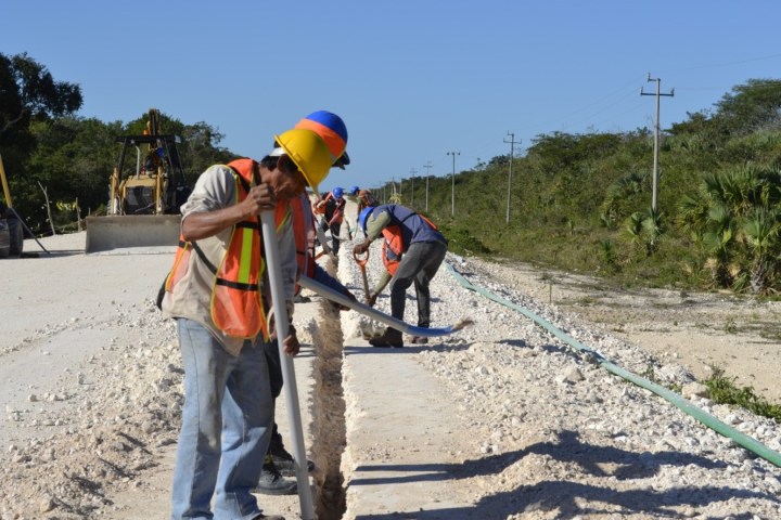 Trabajos en el Tren Maya