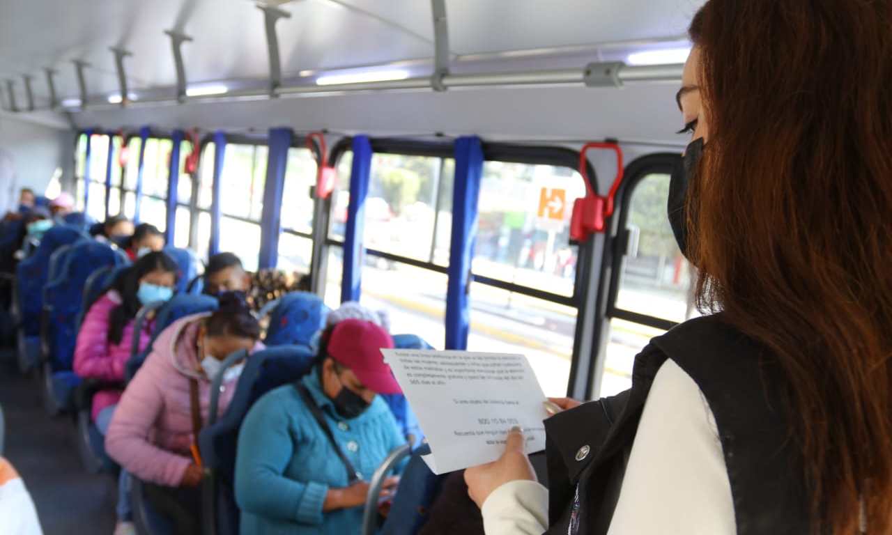 Operativo policial en transporte