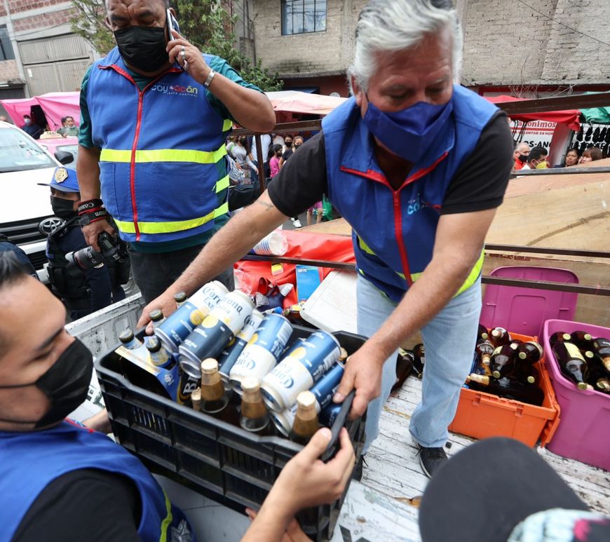 Aseguran bebidas alcohólicas