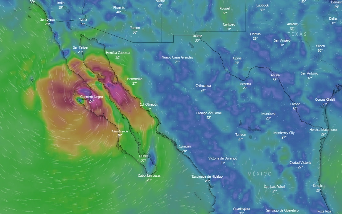 Huracán Kay categoría 2