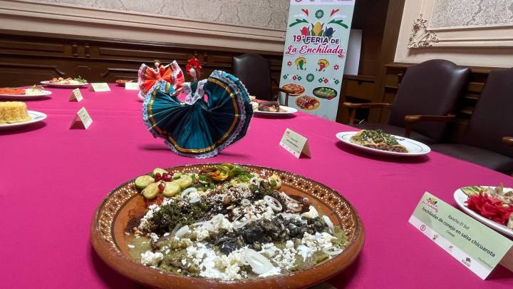 Enchilada en Feria de Iztapalapa