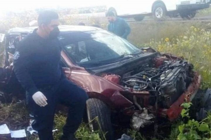 Accidente donde perdió la vida el senador Faustino López Vargas