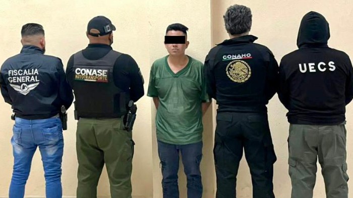 Detenido con custodia de la policía